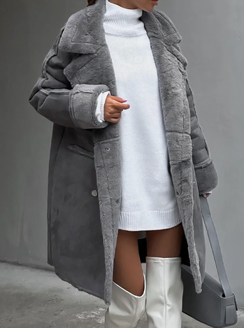 Teddykappa – Varm, Vindtät & Stilfull Höst- och Vinterkappa