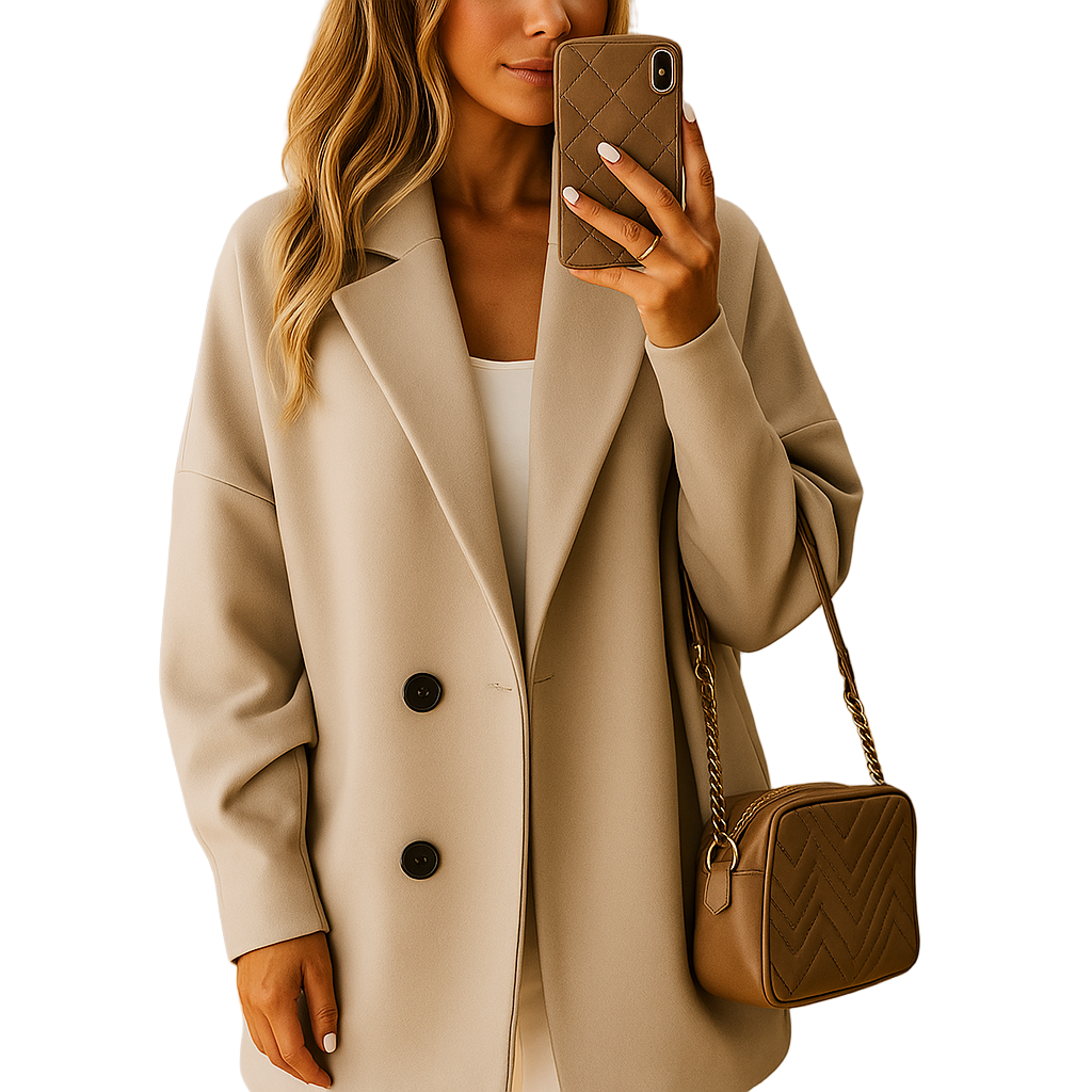 Lång Damkappa – Smal Silhuett & Värmande för Vardag och Fest