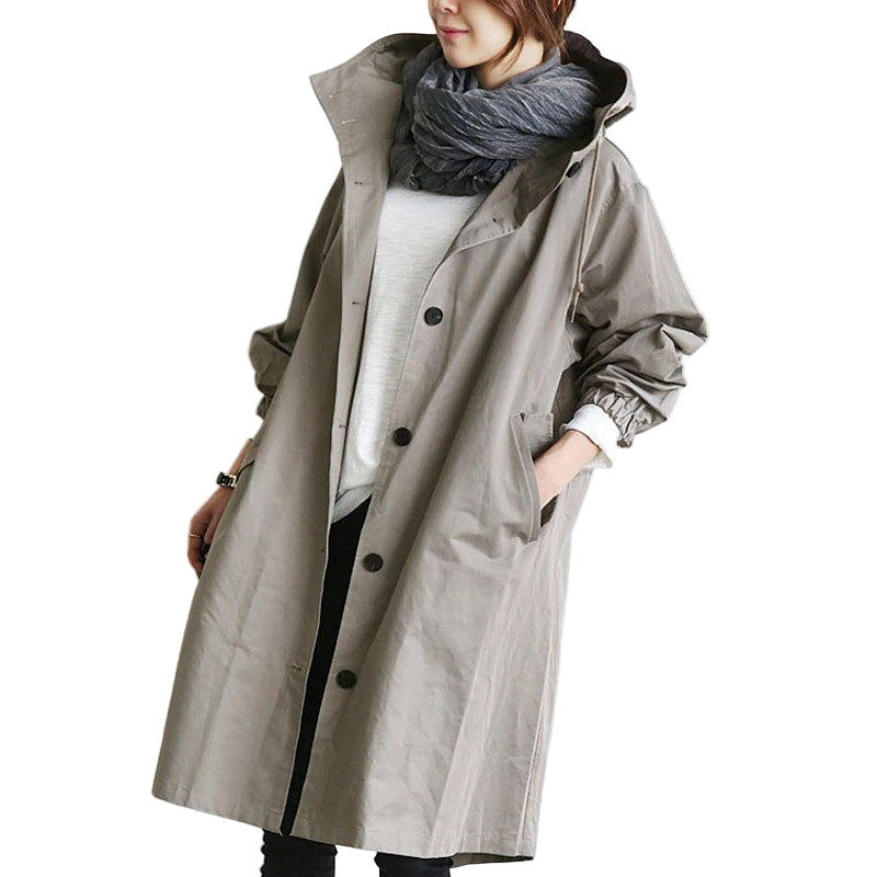 Damjacka Vattentät Trenchcoat Modern Design för Vardagsbruk