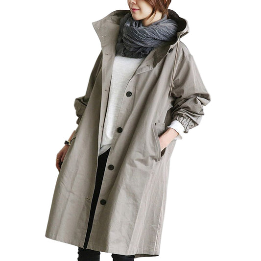 Damjacka Vattentät Trenchcoat Modern Design för Vardagsbruk