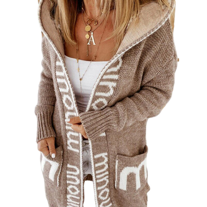 Kvinnors Stickad Cardigan Elegant